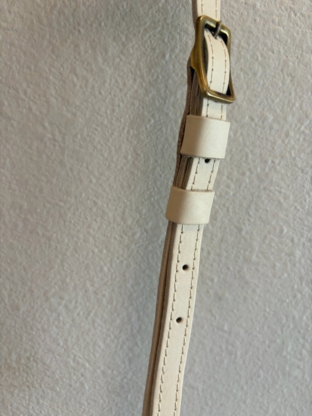 Portland Leather Mini Metro Crossbody‎ Purse Bag in Ivory, Bone - Picture 5 of 10